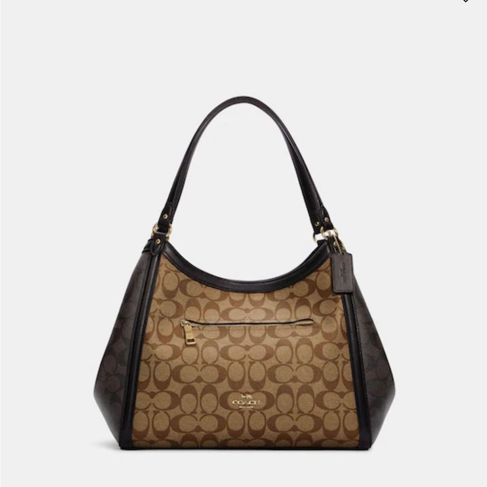 Coach bag , brand new , brown and cream color with some black border